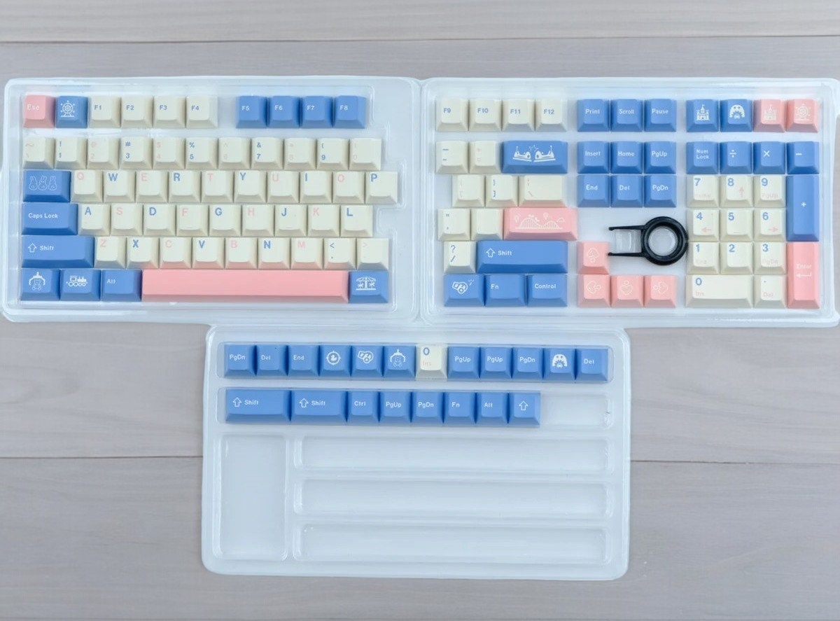 Cute Fun Amusement Theme Park Keycap Set