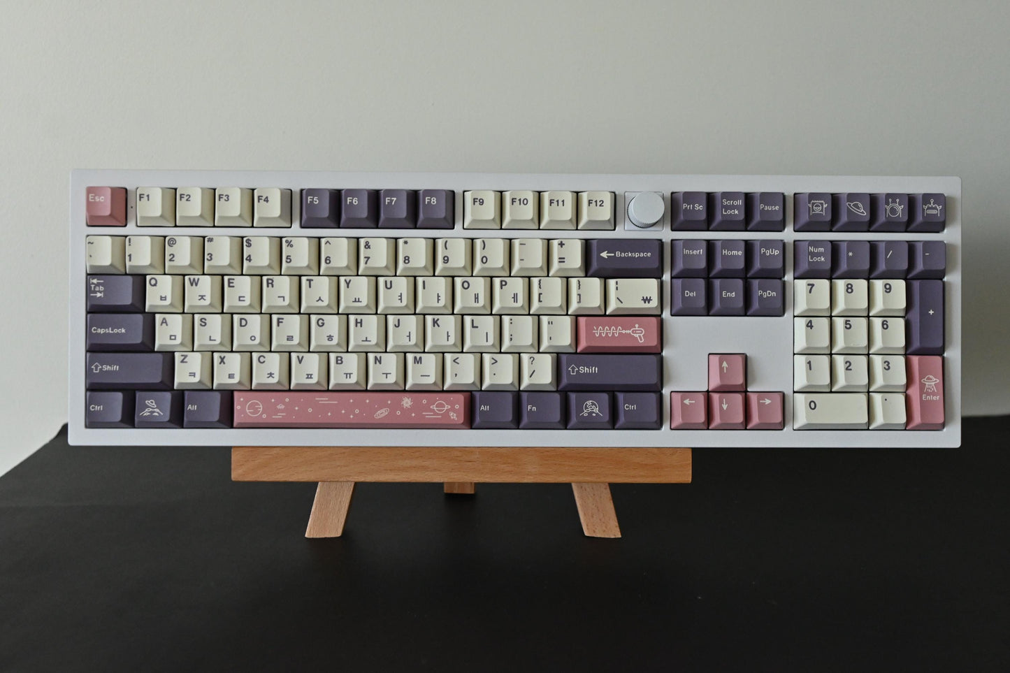 Purple Outer Space Theme Korean Keycap Set