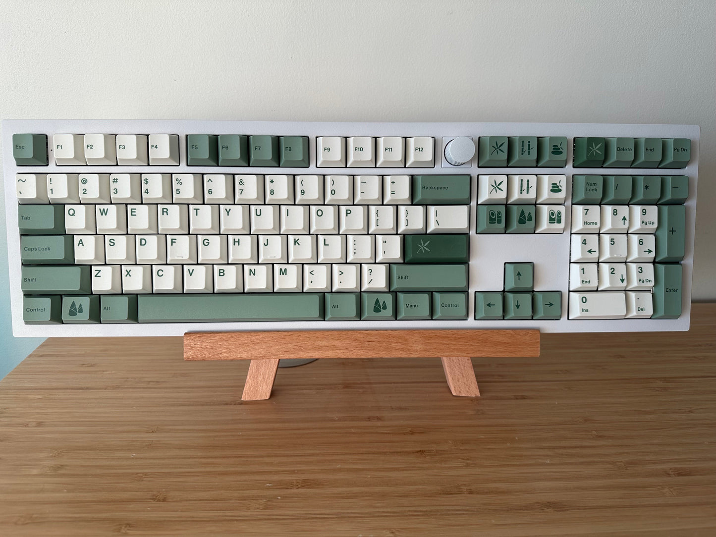 Green Bamboo Forest Theme Keycap Set