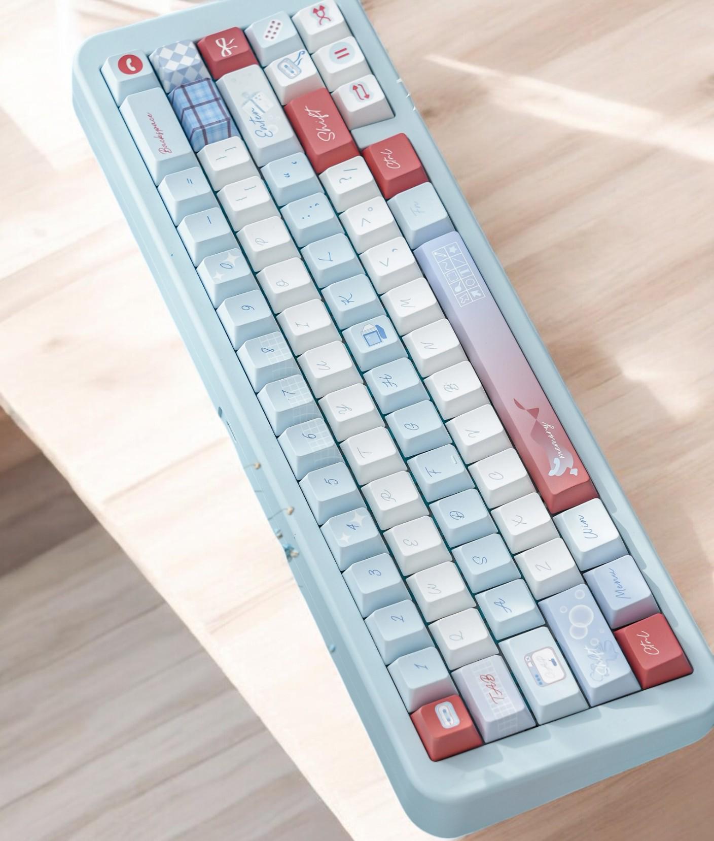 Cute Love Journal Theme Keycap Set