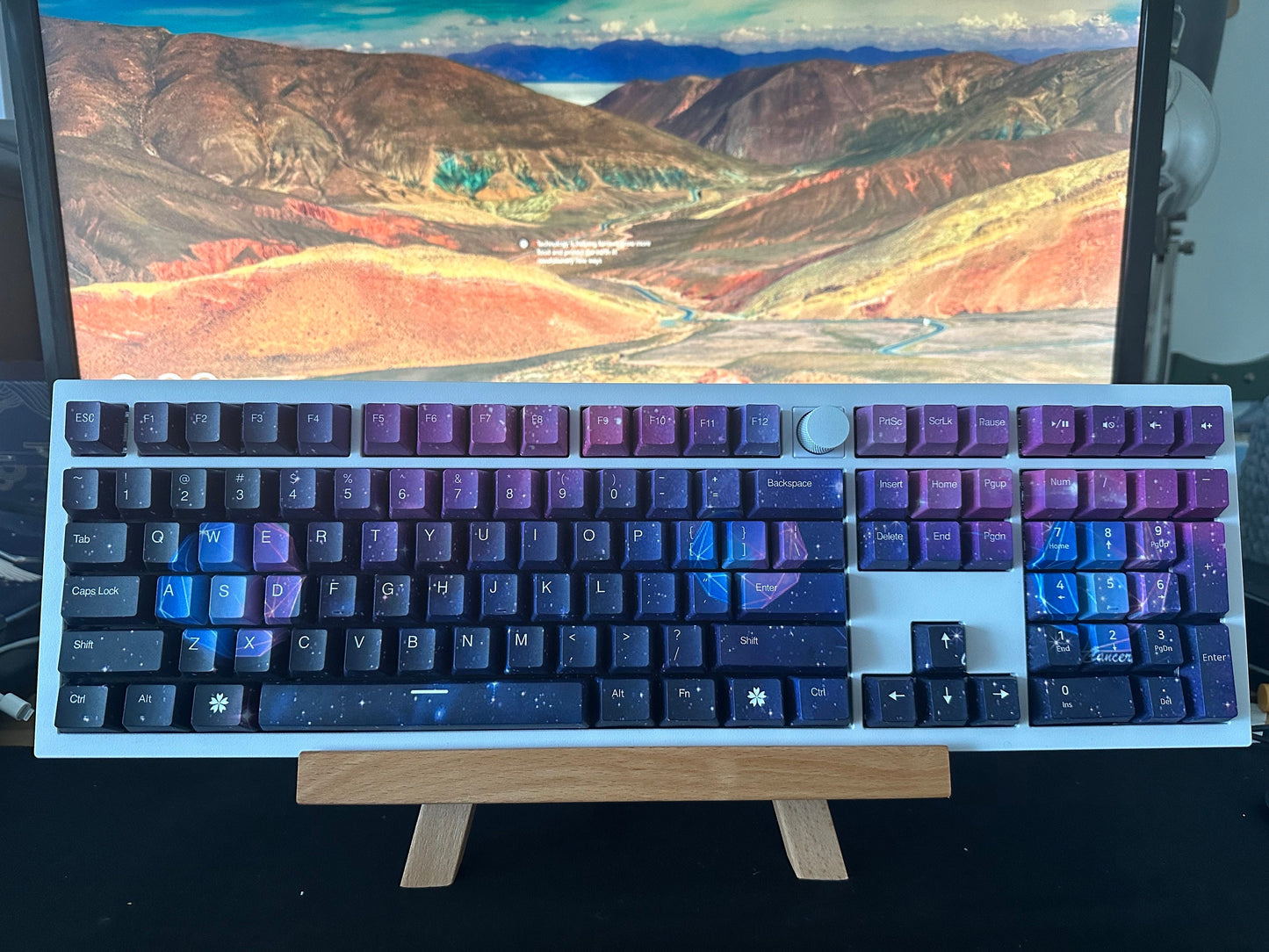 Starry Dark Night Sky Dream Keycap Set
