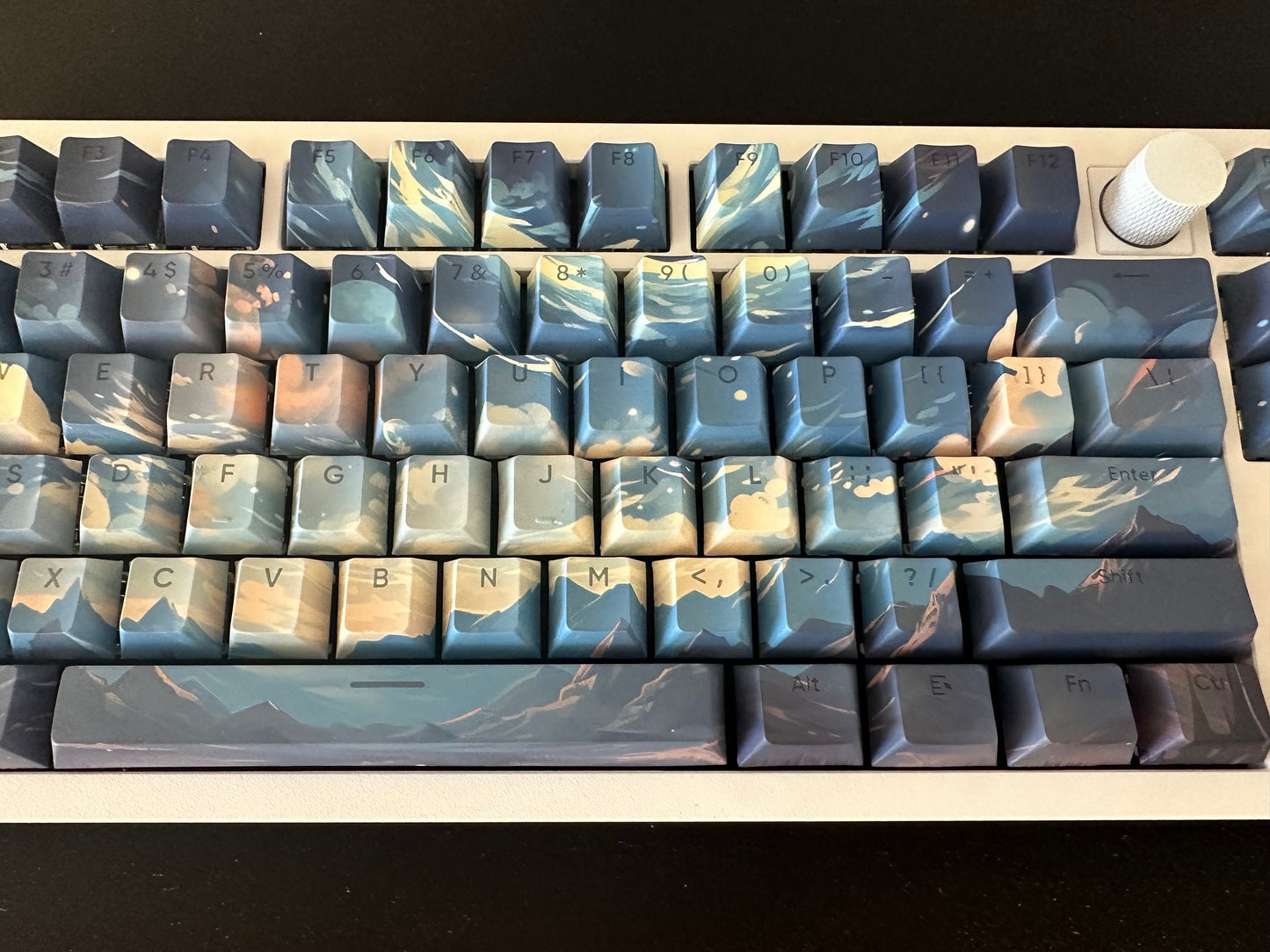 Backlit Space Night Sky Universe Theme Keycap Set