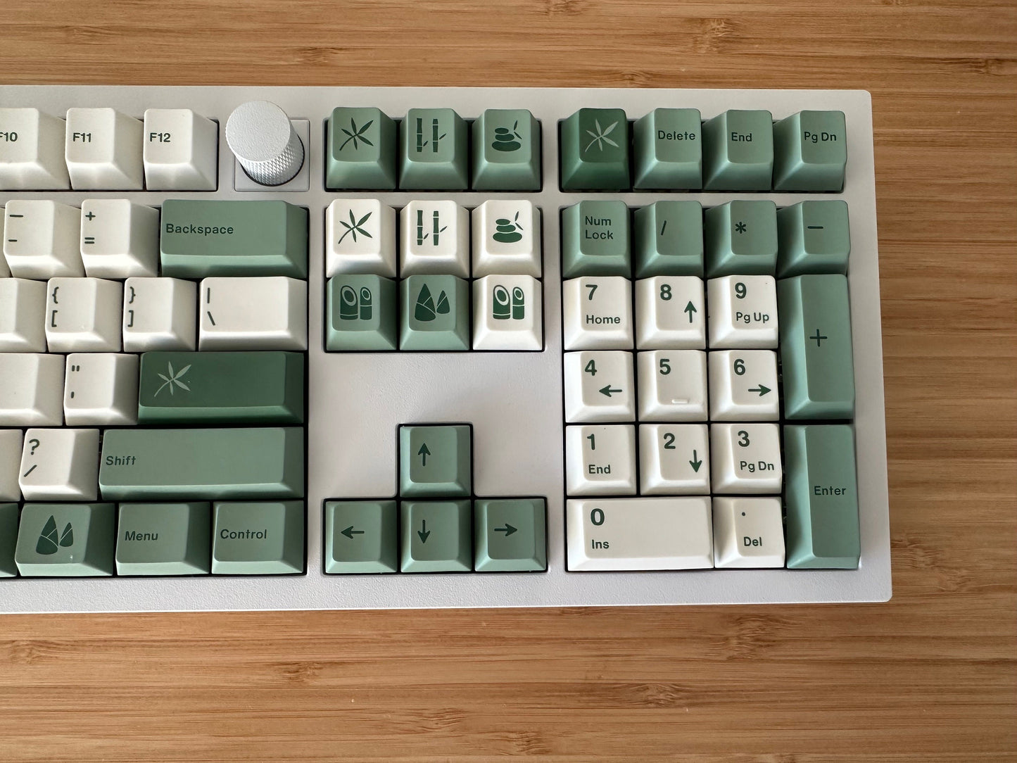 Green Bamboo Forest Theme Keycap Set