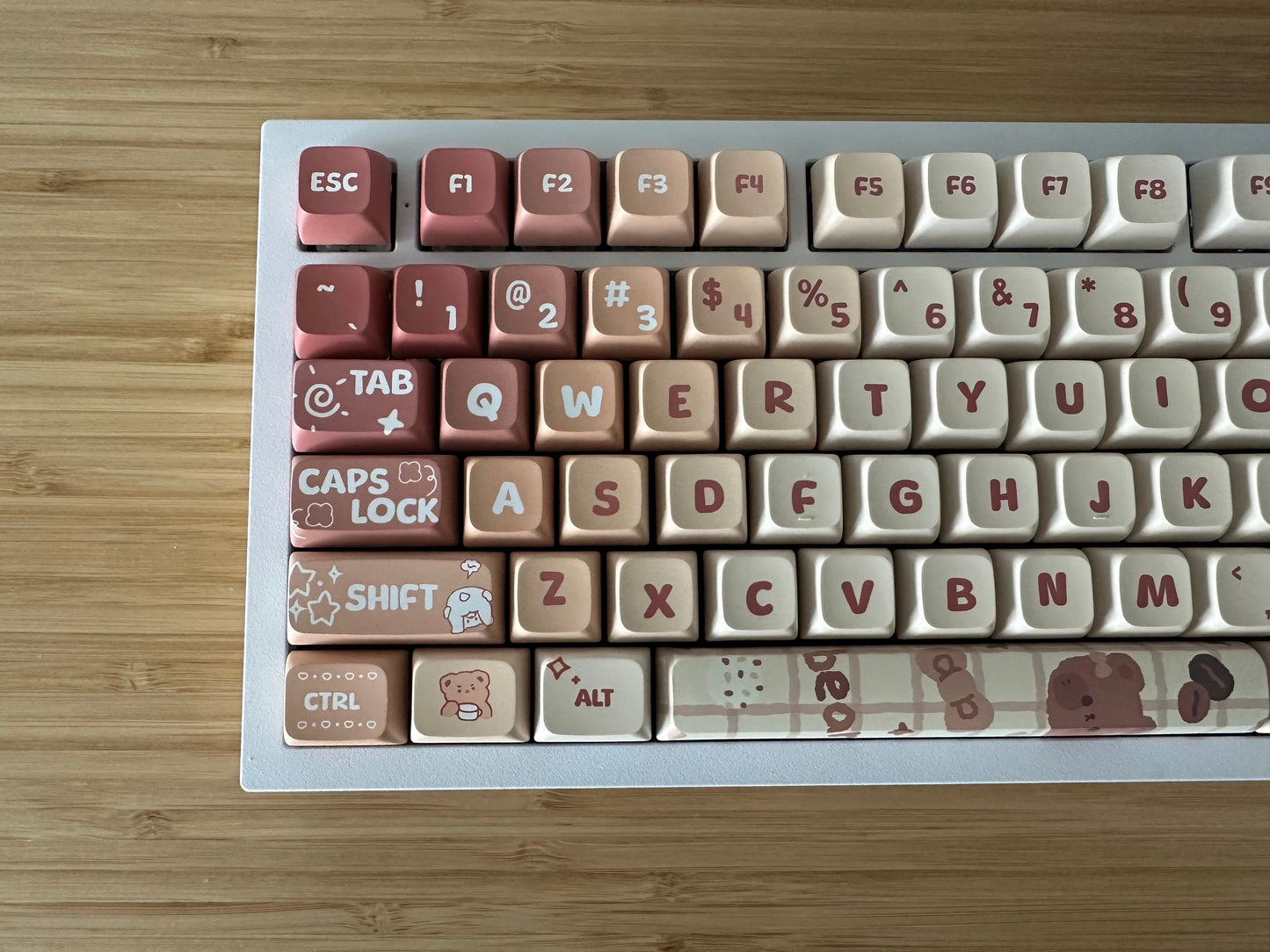 Candy Bear Cafe Theme Keycap Set