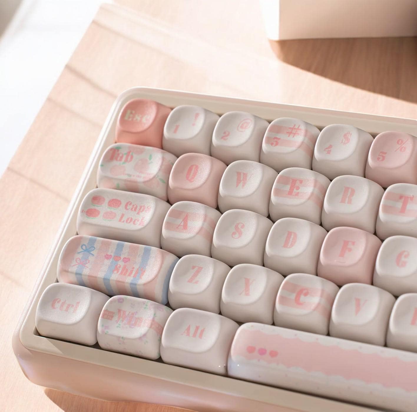 Peach Bubbles Keycap Set