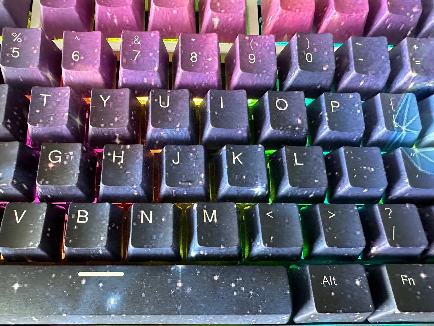 Starry Dark Night Sky Dream Keycap Set