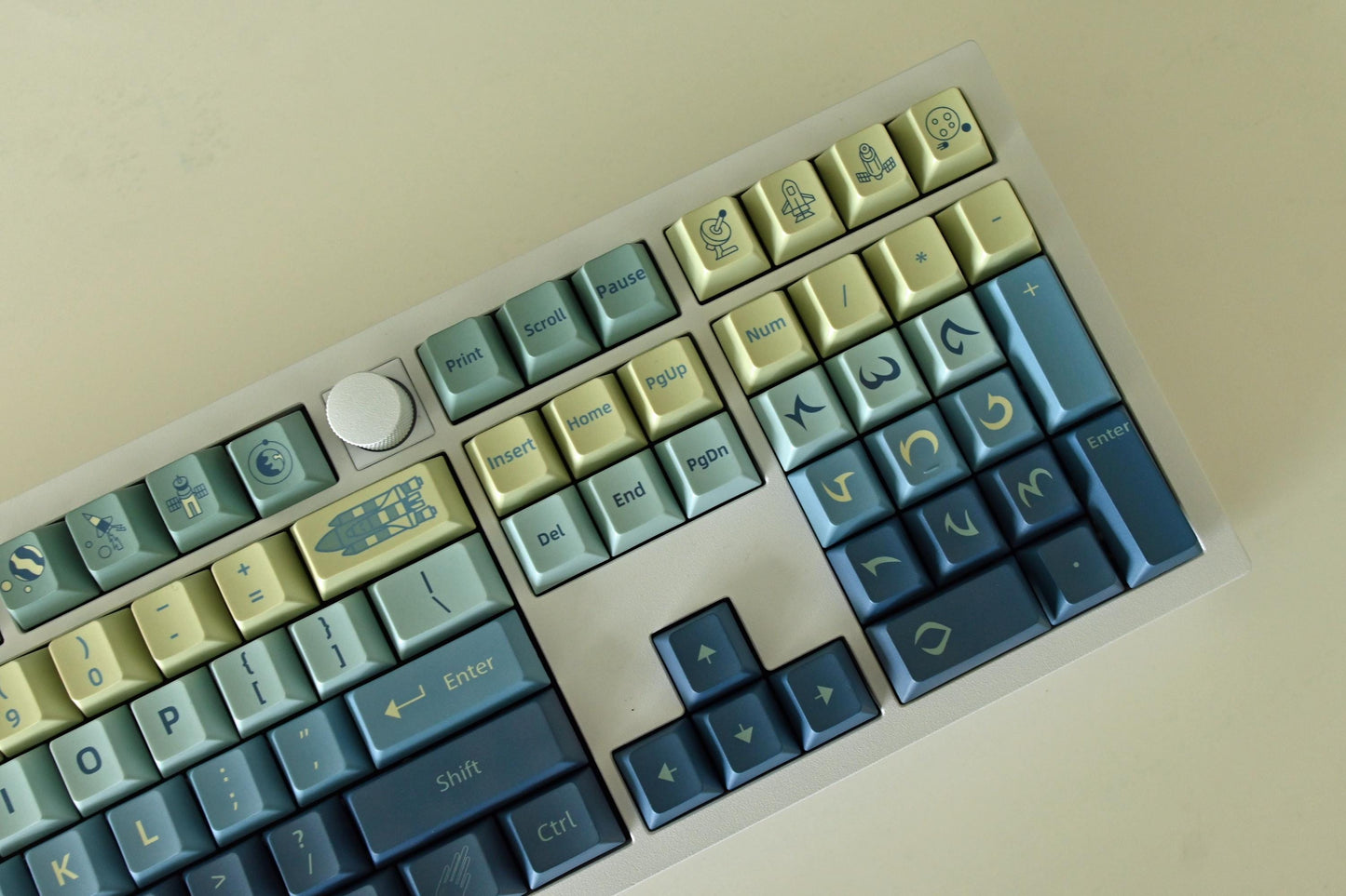 Cartoon Galaxy Gradient Keycap Set
