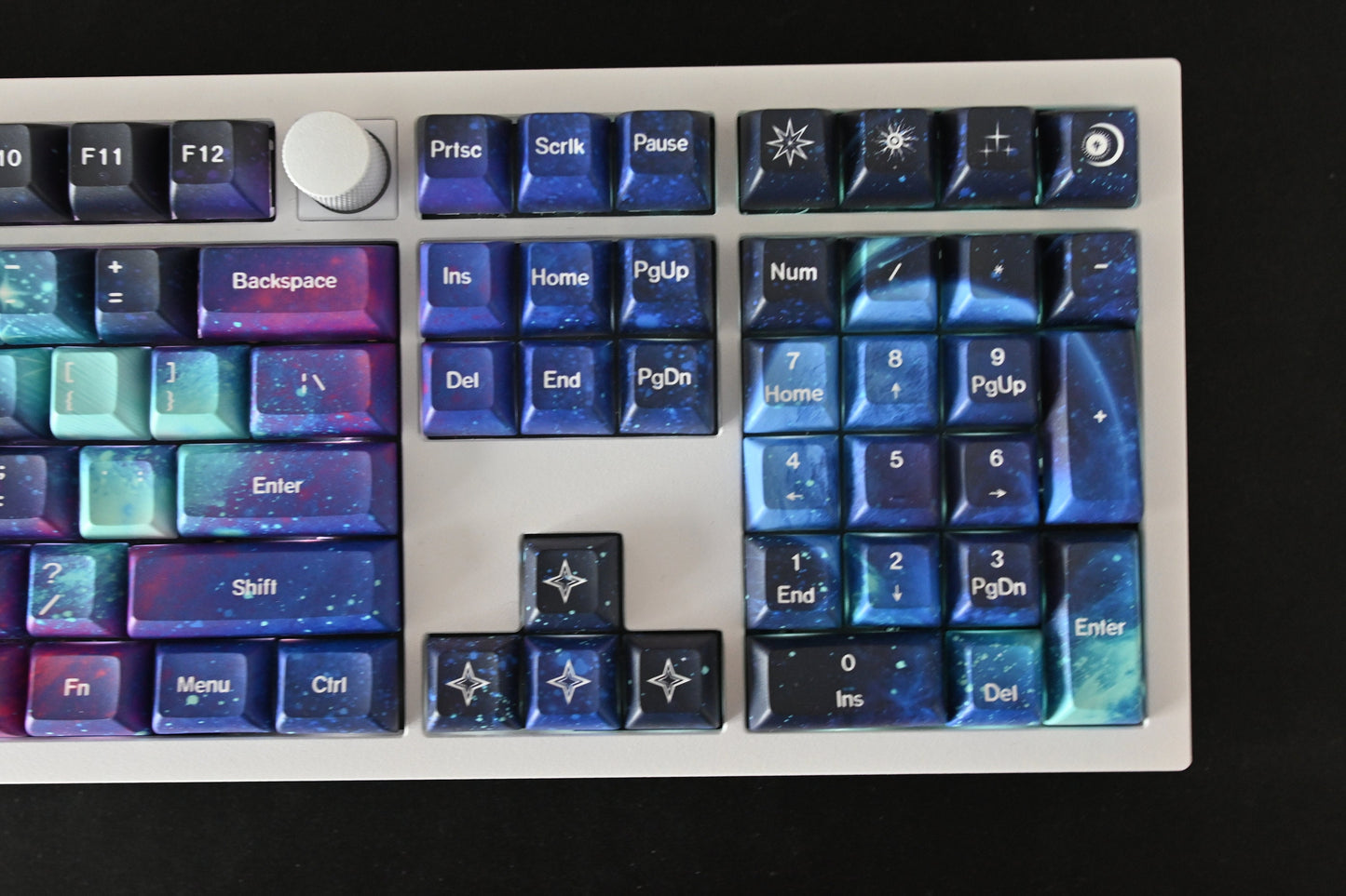 Dark Aurora Night Sky Keycap Set