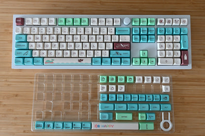 Cute Animal Village Life Keycap Set