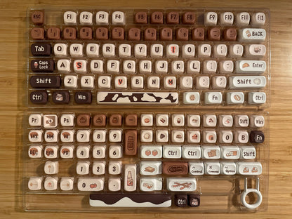 Cute Coffee Chocolate Cafe Keycap Set