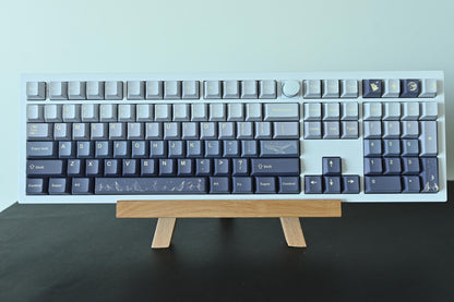 Starry Blue Moon Night Sky Mountain Theme Keycap Set