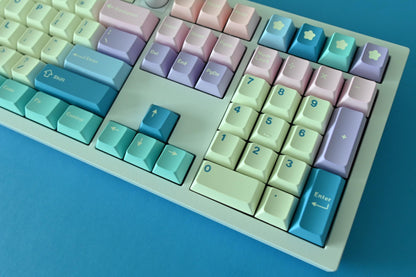 Pastel Sky Unicorn Dream Theme Keycap Set