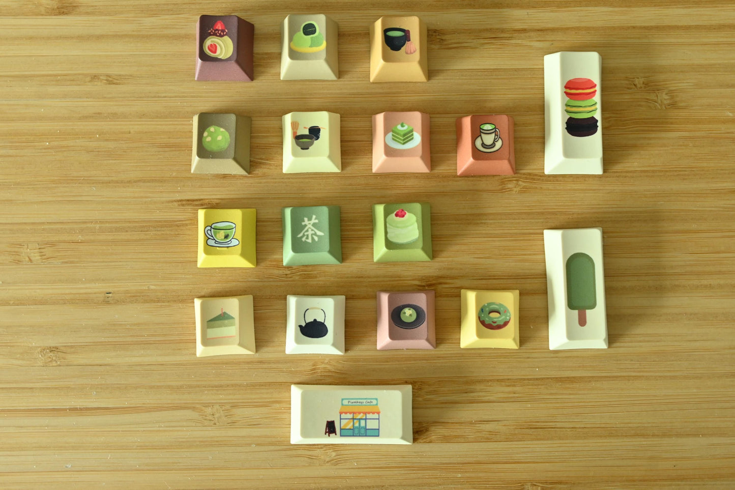Matcha Dessert Japanese Green Tea Keycaps
