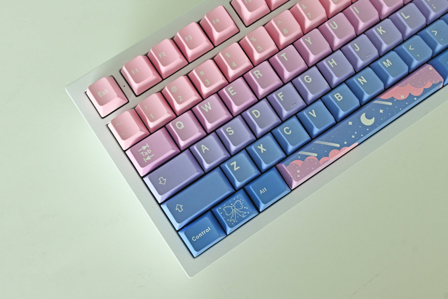 Pink Fairy Moon Theme Keycap Set