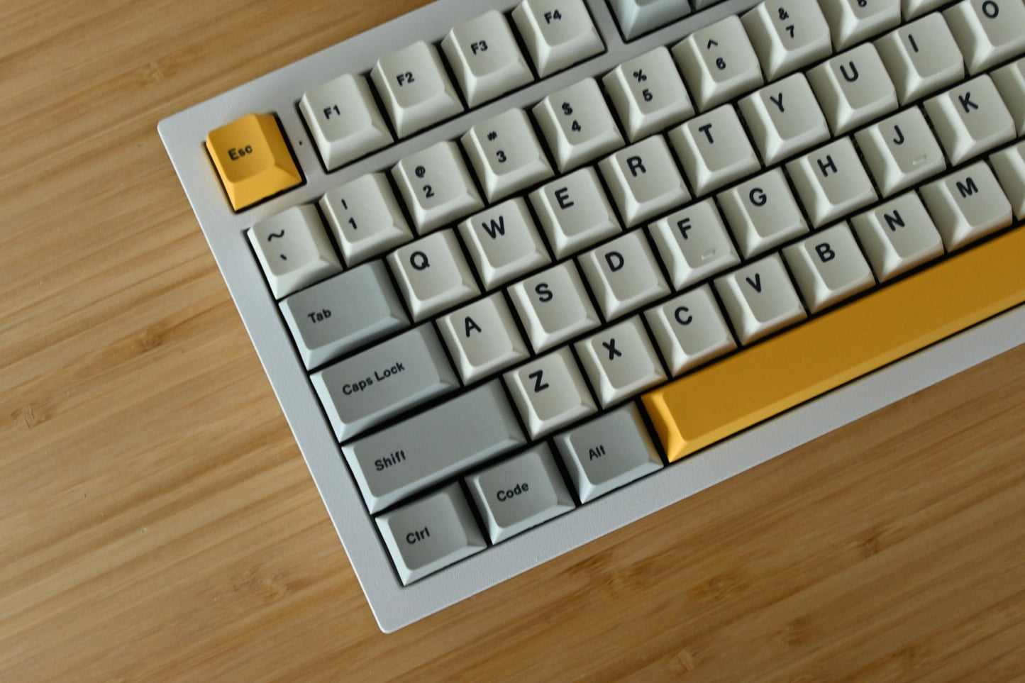Retro Yellow Gray Keycap Set
