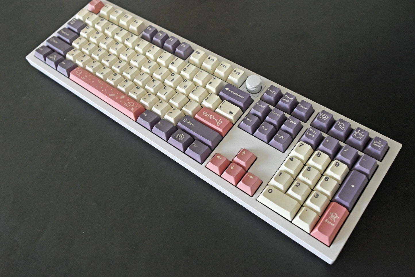 Purple Outer Space Theme Korean Keycap Set
