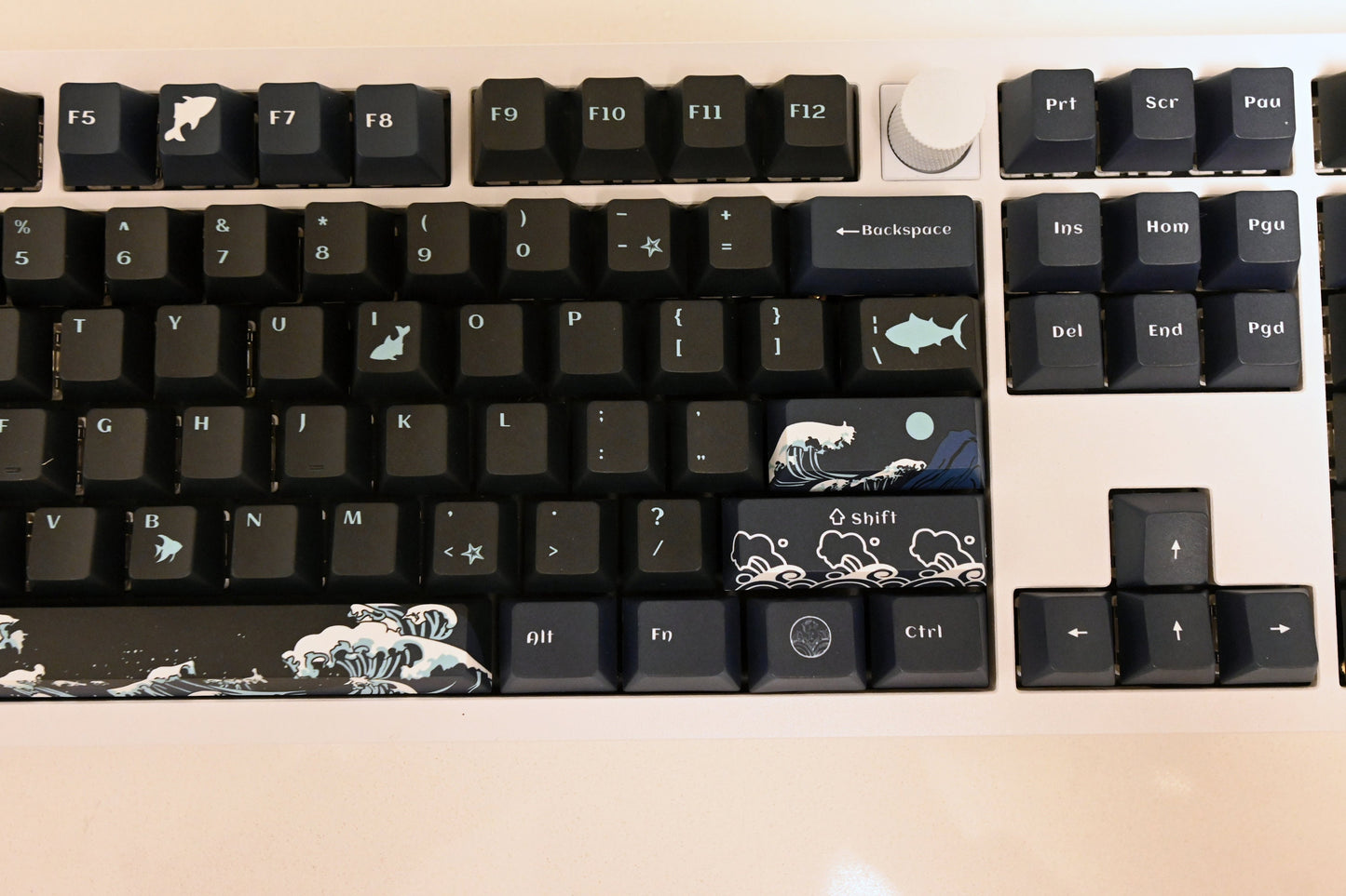Stormy Ocean Waves Keycap Set