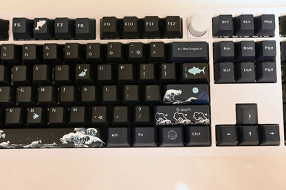 Stormy Ocean Waves Keycap Set