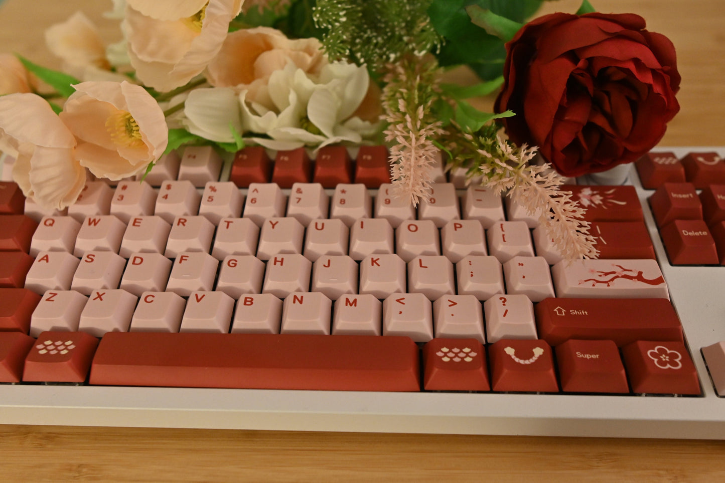 Pink Blossom Valentines Keycap Set