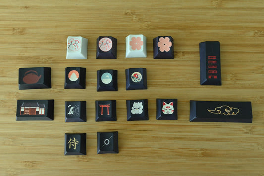 Japanese Sakura Cherry Blossom Design Keycaps