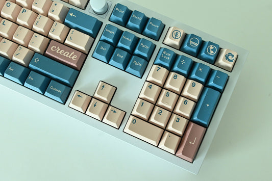 Natural Retro Minimalist Keycap Set
