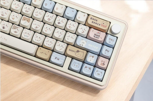 Cute Kitty Cat Dessert Theme Keycap Set