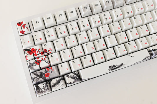 Sakura Cherry Blossom Japanese Keycap Set