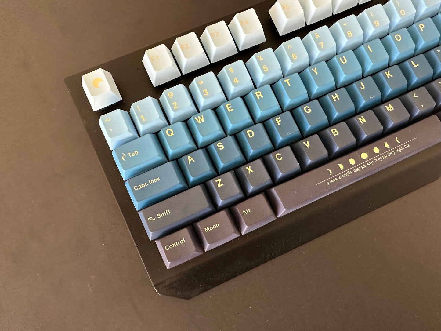 Blue Night Moon Gradient Keycap Set