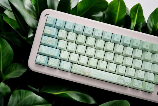 Chinese Jasmine Green Tea Theme Keycap Set