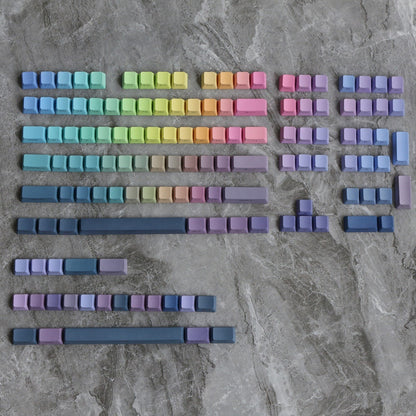 Backlit Pastel Rainbow Gradient Keycap Set