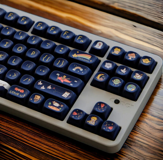 Dark Blue Cartoon Boy Galaxy Keycap