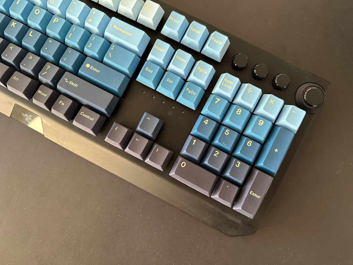 Blue Night Moon Gradient Keycap Set