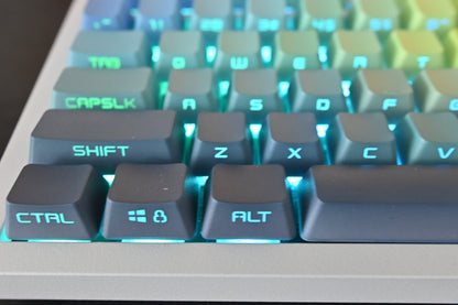 Backlit Pastel Rainbow Gradient Keycap Set