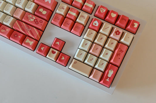 Valentines Love Heart Theme Keycap Set