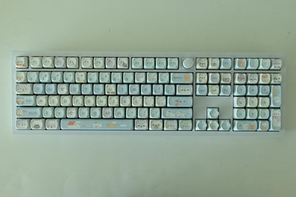 Cute Dog in the Clouds Sky Keycap Set