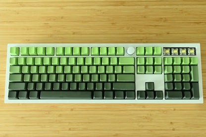Backlit Matcha Green Gradient Keycap Set