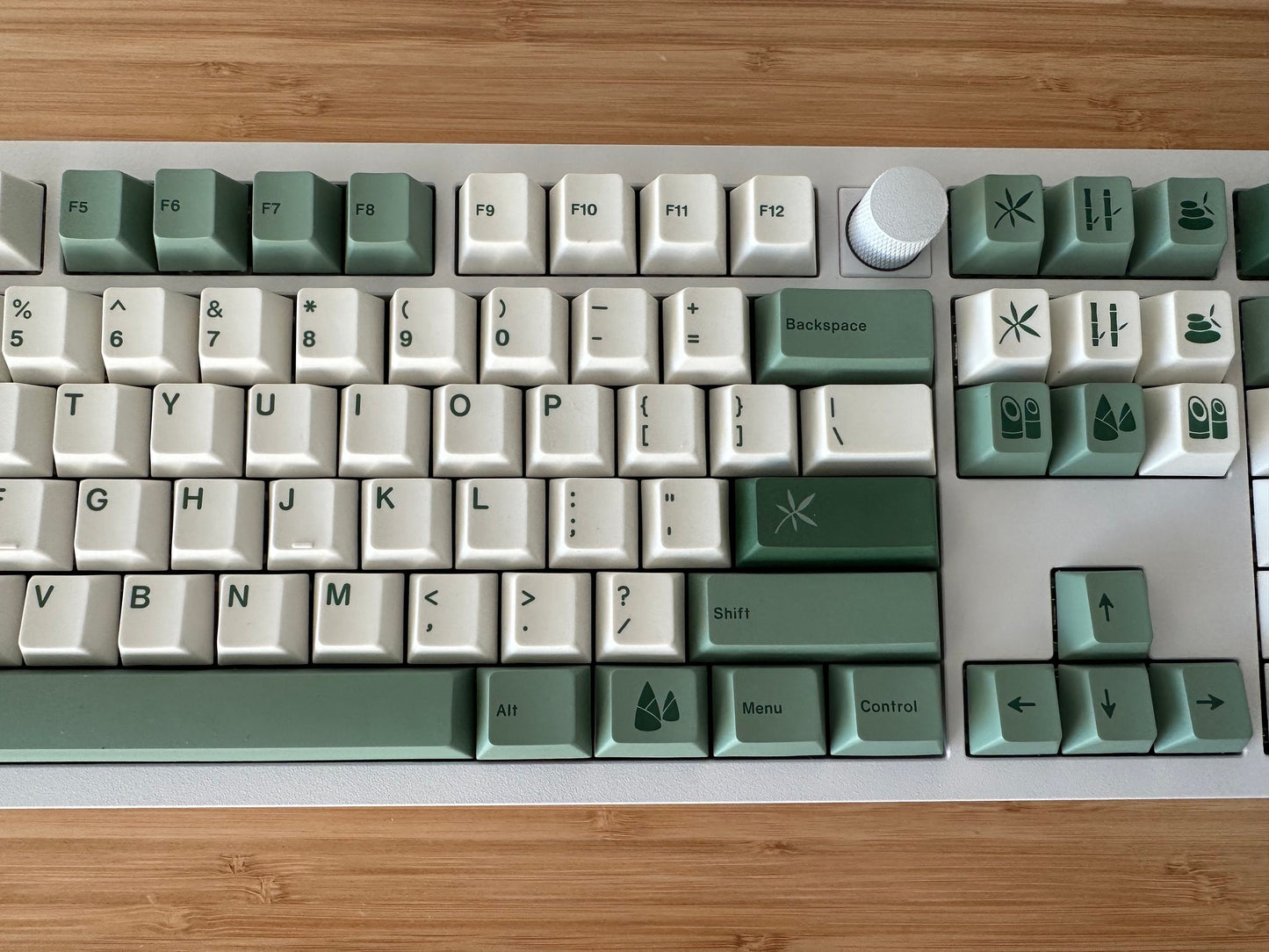 Green Bamboo Forest Theme Keycap Set