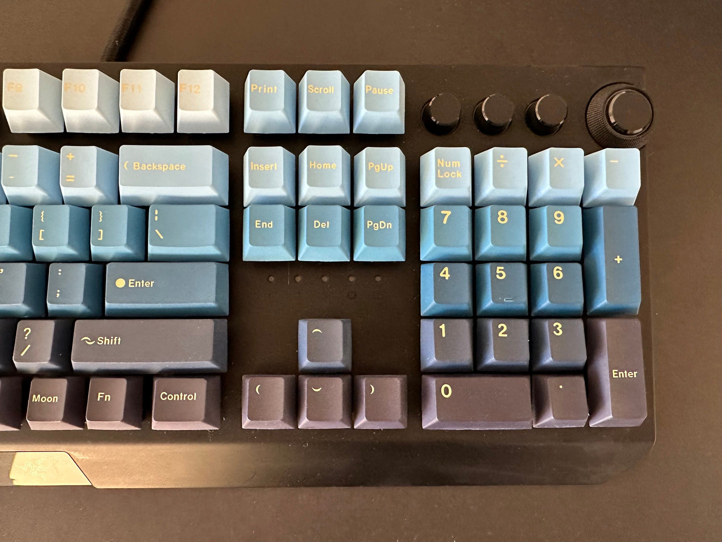 Blue Night Moon Gradient Keycap Set