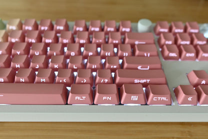Backlit Pastel Rainbow Gradient Side Print Keycap Set