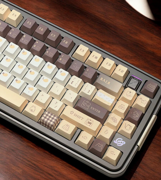 Mango Cat Cafe Coffee Theme Keycap Set
