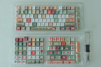 Cute Animal Farm Harvest Children Theme Keycap Set