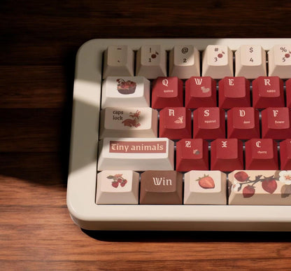 Cute Autumn Forest Theme Keycap Set