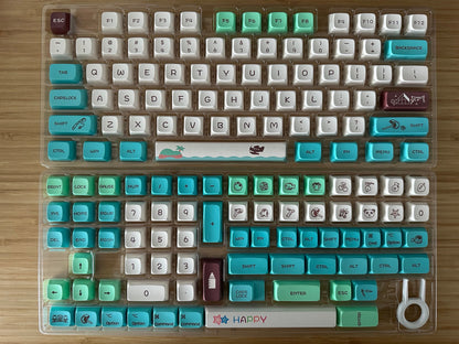 Cute Animal Village Life Keycap Set