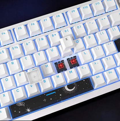 Backlit Black and White Astronaut keycap Set