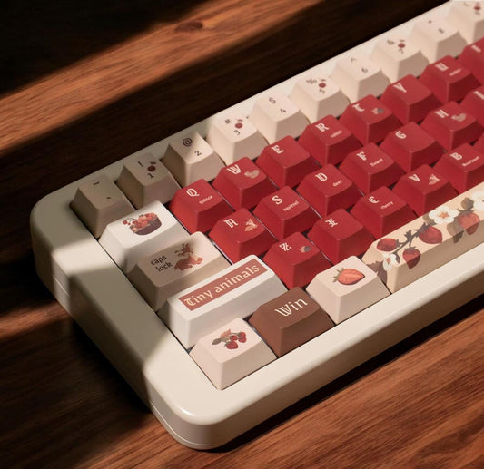 Cute Autumn Forest Theme Keycap Set