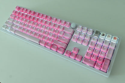 Backlit Pink Gradient Love Theme Keycap Set