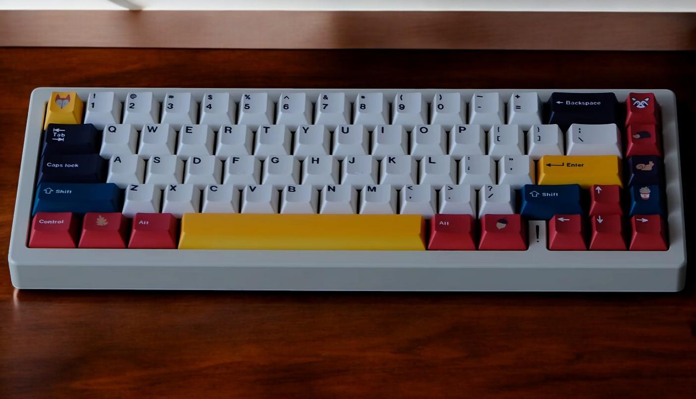 Simple Forest Animal Theme Keycap Set