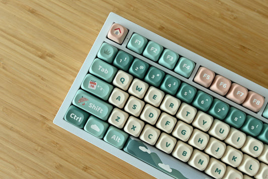 Rolling Green Hill Forest Theme Keycap Set