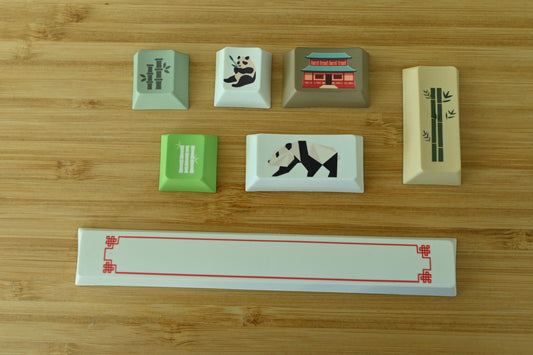 Bamboo Panda Forest Chinese Theme Keycaps