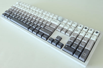 Gray Black White Gradient Keycap Set